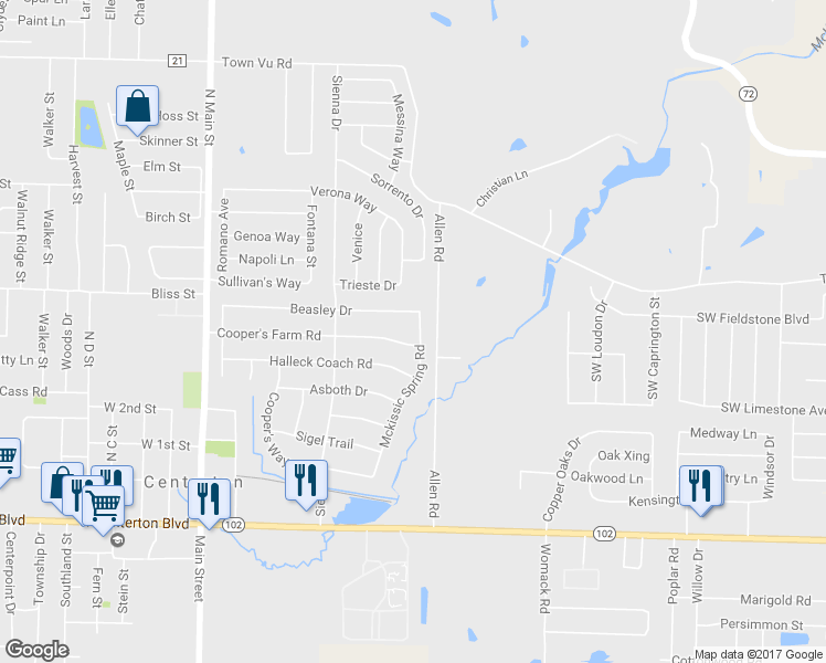 map of restaurants, bars, coffee shops, grocery stores, and more near 541 Mckissic Spring Rd in Centerton