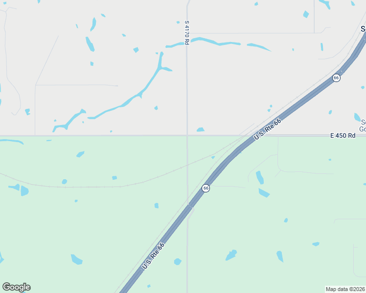 map of restaurants, bars, coffee shops, grocery stores, and more near 4805 South Red Oak Drive in Claremore