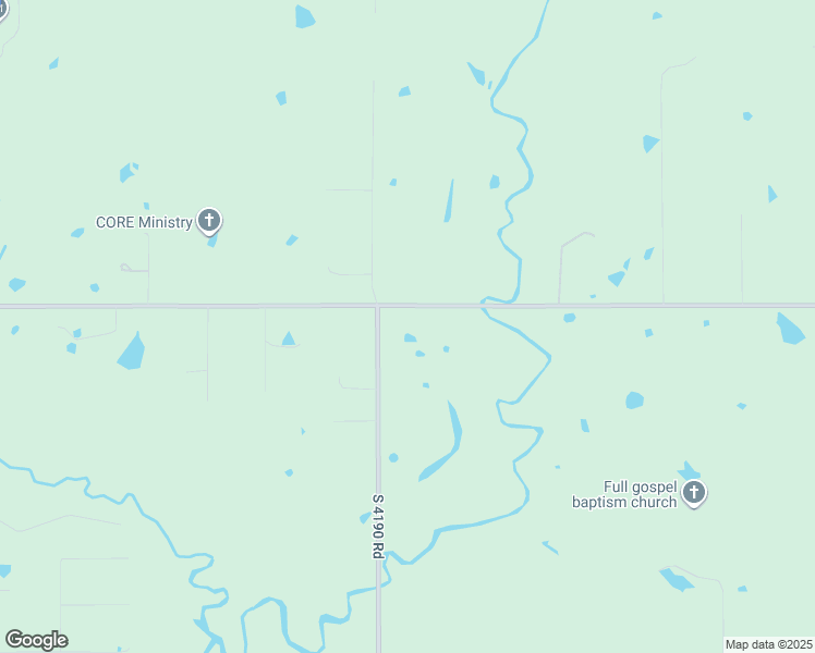 map of restaurants, bars, coffee shops, grocery stores, and more near 17053 South 4190 Road in Claremore