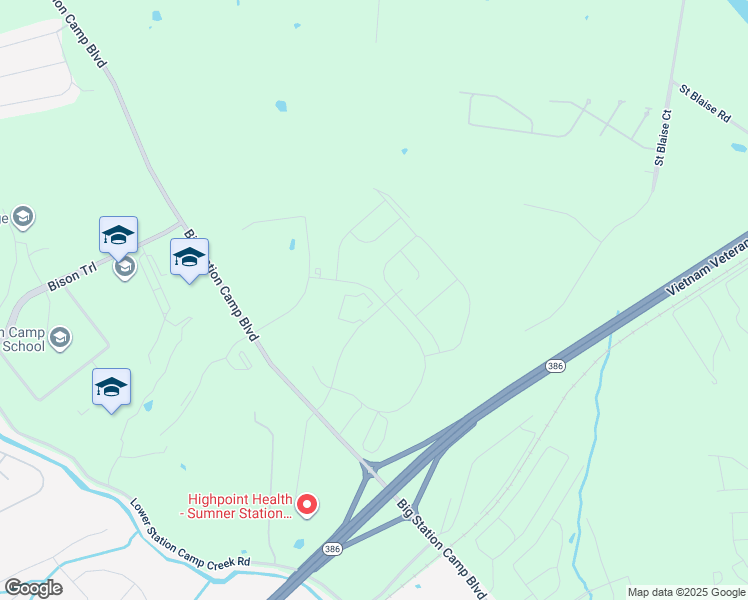map of restaurants, bars, coffee shops, grocery stores, and more near 230 Saint Blaise Court in Gallatin
