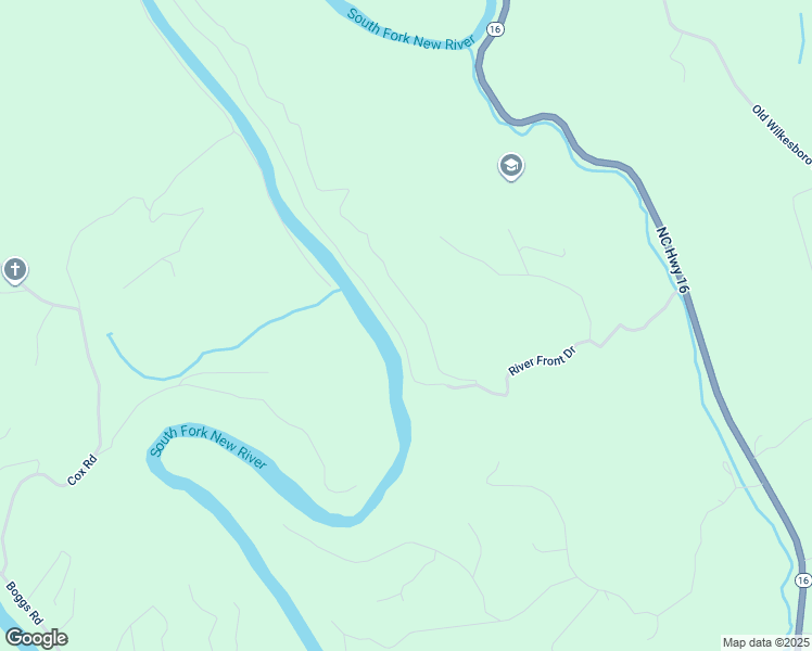 map of restaurants, bars, coffee shops, grocery stores, and more near 343 River Lane in West Jefferson