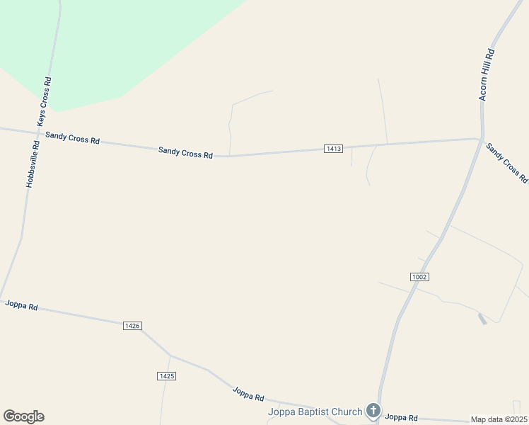 map of restaurants, bars, coffee shops, grocery stores, and more near 701 Sandy Cross Road in Hobbsville
