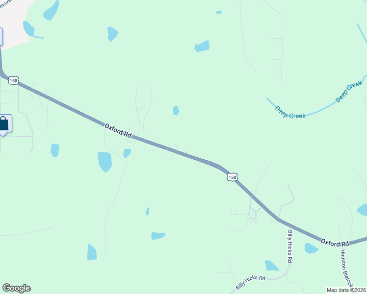 map of restaurants, bars, coffee shops, grocery stores, and more near 915 Oxford Road in Roxboro