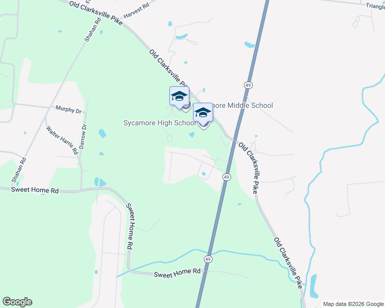 map of restaurants, bars, coffee shops, grocery stores, and more near 9188 War Eagles Way in Ashland City