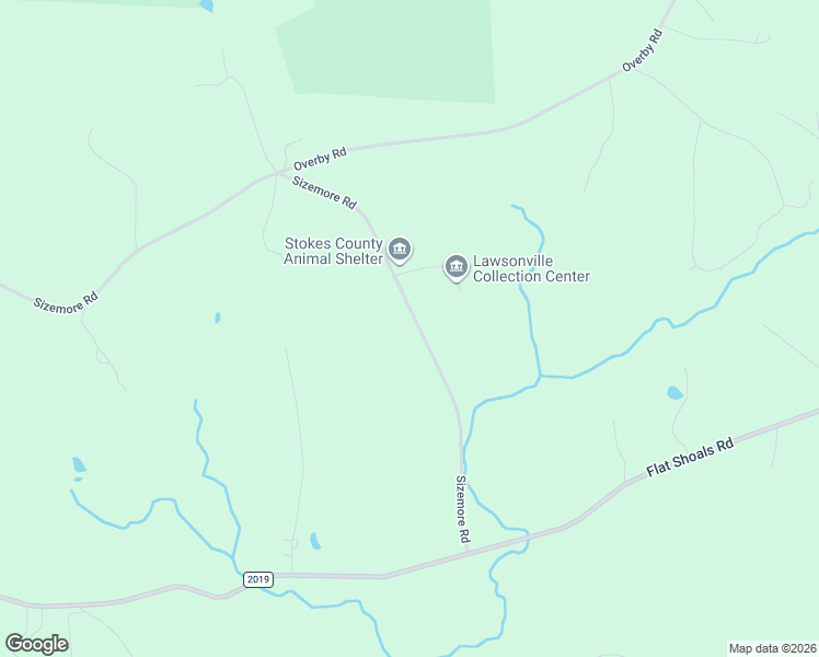 map of restaurants, bars, coffee shops, grocery stores, and more near 2047 Sizemore Road in Germanton