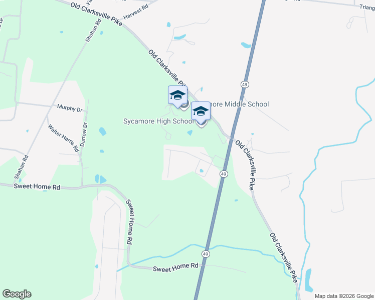map of restaurants, bars, coffee shops, grocery stores, and more near 9188 War Eagles Way in Ashland City
