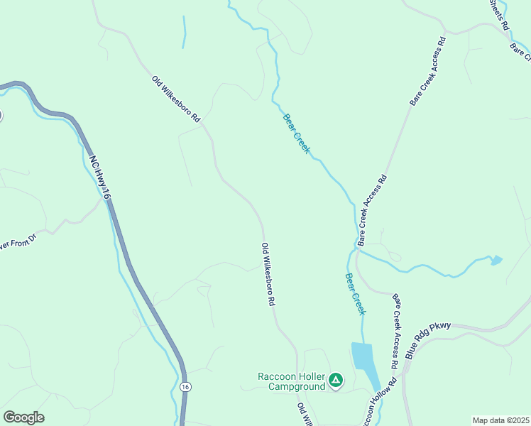 map of restaurants, bars, coffee shops, grocery stores, and more near 2043 Old Wilkesboro Road in Jefferson