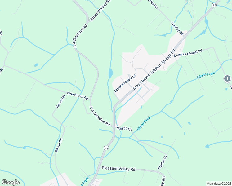map of restaurants, bars, coffee shops, grocery stores, and more near 118 Greenmeadow Lane in Jonesborough