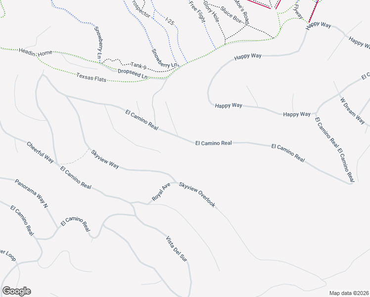 map of restaurants, bars, coffee shops, grocery stores, and more near 266 El Camino Real in Angel Fire