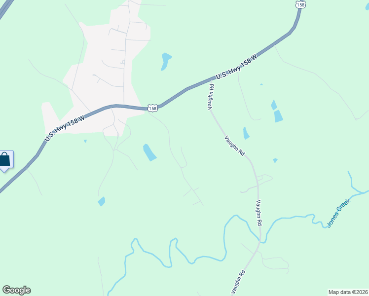 map of restaurants, bars, coffee shops, grocery stores, and more near 289 Grady Road in Reidsville