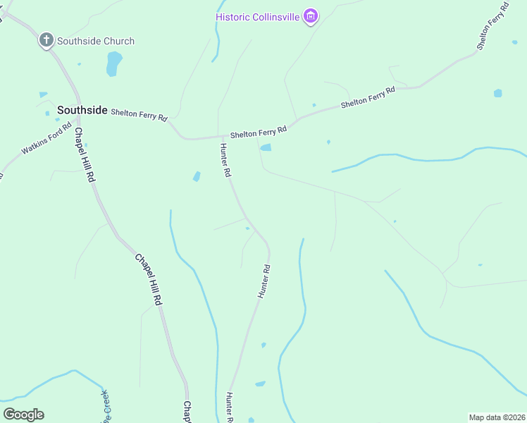 map of restaurants, bars, coffee shops, grocery stores, and more near 4955 Hunter Road in Southside