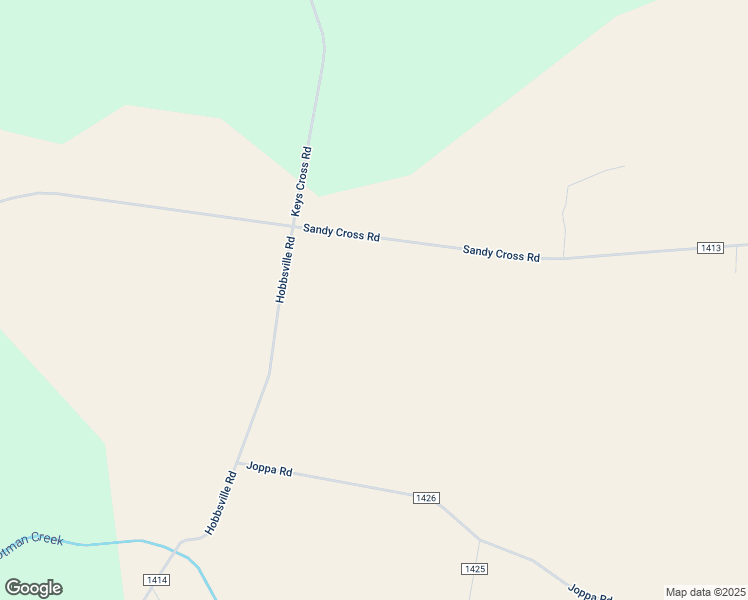 map of restaurants, bars, coffee shops, grocery stores, and more near 1413 Sandy Cross Road in Hobbsville