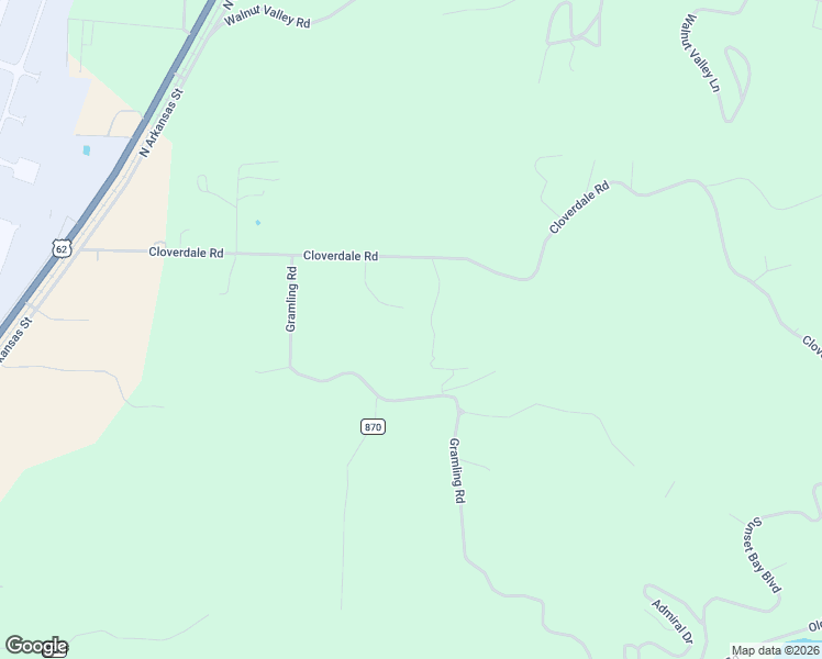 map of restaurants, bars, coffee shops, grocery stores, and more near 13255 Elco Lane in Rogers
