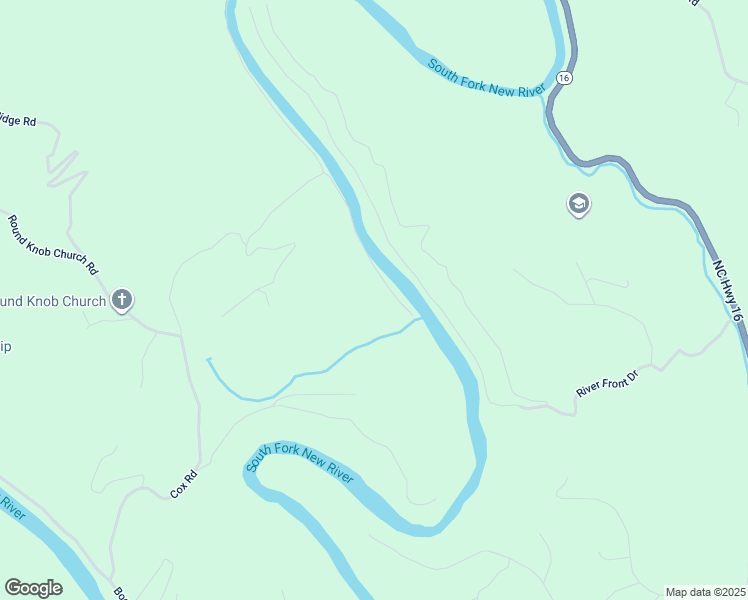 map of restaurants, bars, coffee shops, grocery stores, and more near 382 Rocky River Drive in West Jefferson