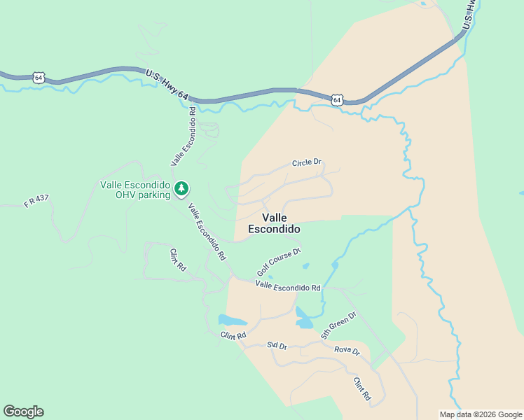 map of restaurants, bars, coffee shops, grocery stores, and more near 37 Lodge Road in Taos