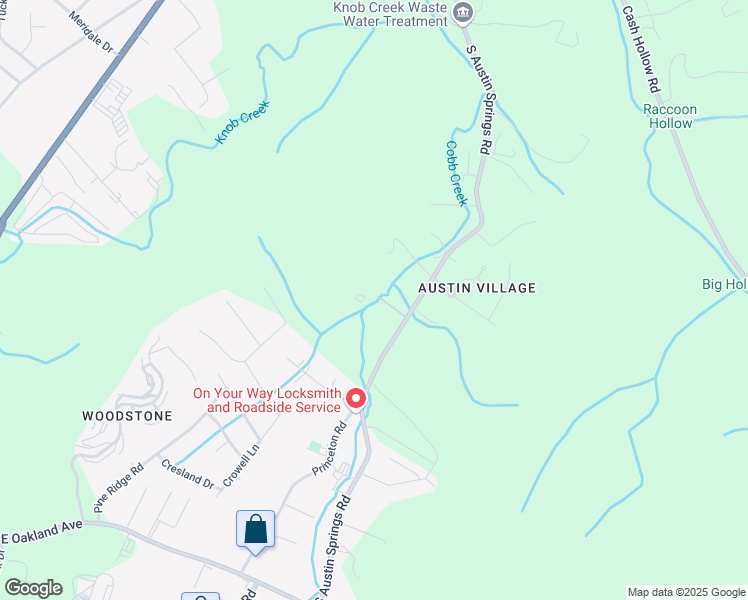 map of restaurants, bars, coffee shops, grocery stores, and more near 293 South Austin Springs Road in Johnson City