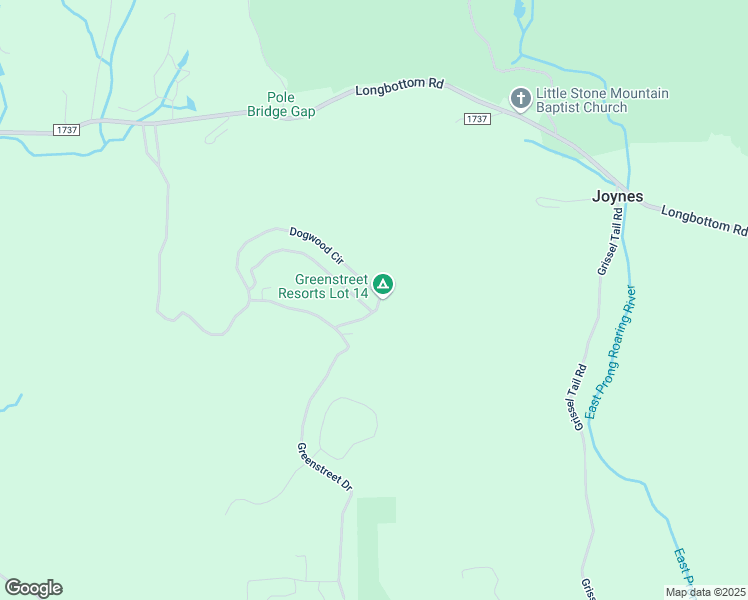 map of restaurants, bars, coffee shops, grocery stores, and more near 230 Dogwood Circle in Traphill
