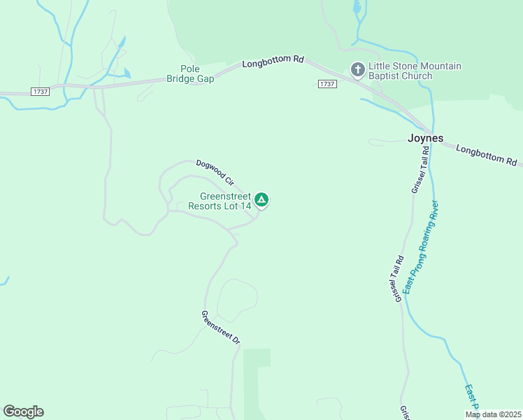 map of restaurants, bars, coffee shops, grocery stores, and more near 230 Dogwood Circle in Traphill