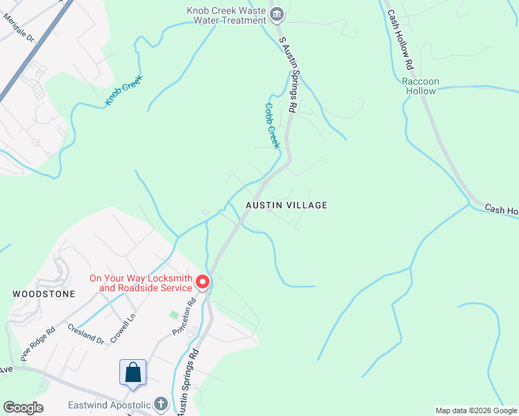 map of restaurants, bars, coffee shops, grocery stores, and more near 2602 Austin Village Boulevard in Johnson City