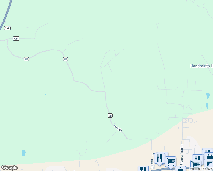 map of restaurants, bars, coffee shops, grocery stores, and more near 53 Jade Lane in Mountain Home