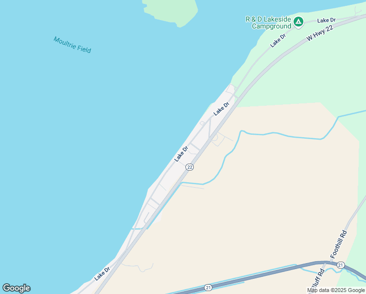 map of restaurants, bars, coffee shops, grocery stores, and more near 1253 Lake Drive in Hornbeak