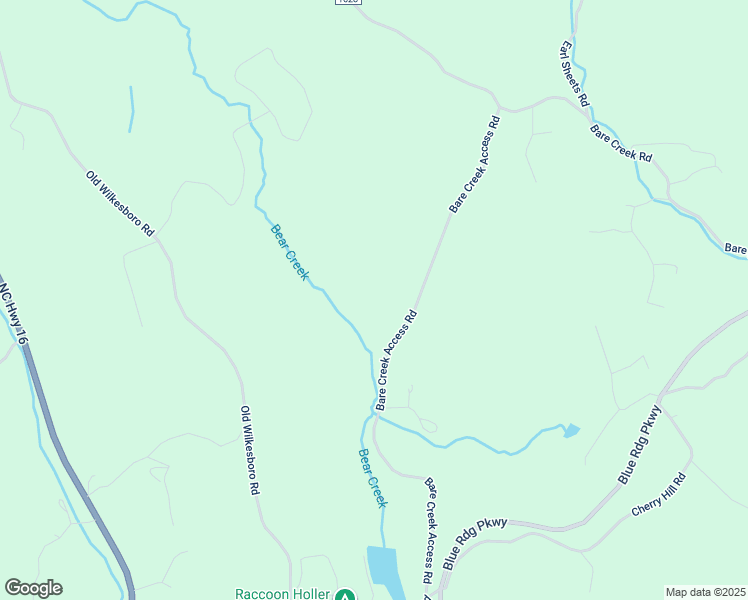map of restaurants, bars, coffee shops, grocery stores, and more near 698 Bare Creek Access Road in Jefferson