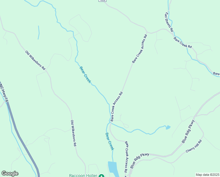map of restaurants, bars, coffee shops, grocery stores, and more near 698 Bare Creek Access Road in Jefferson