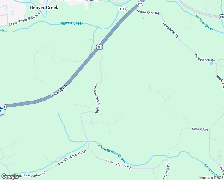 map of restaurants, bars, coffee shops, grocery stores, and more near 383 Mulatto Mountain Road in West Jefferson