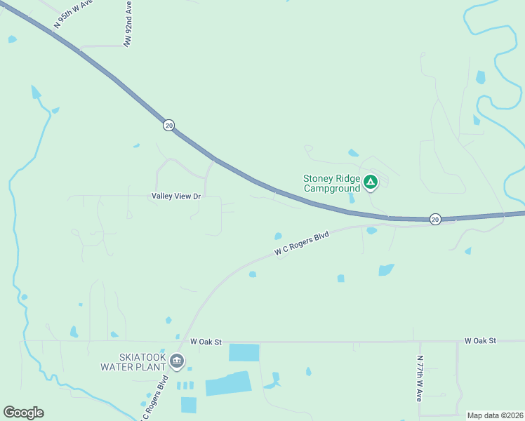 map of restaurants, bars, coffee shops, grocery stores, and more near 8280 Destiny in Skiatook