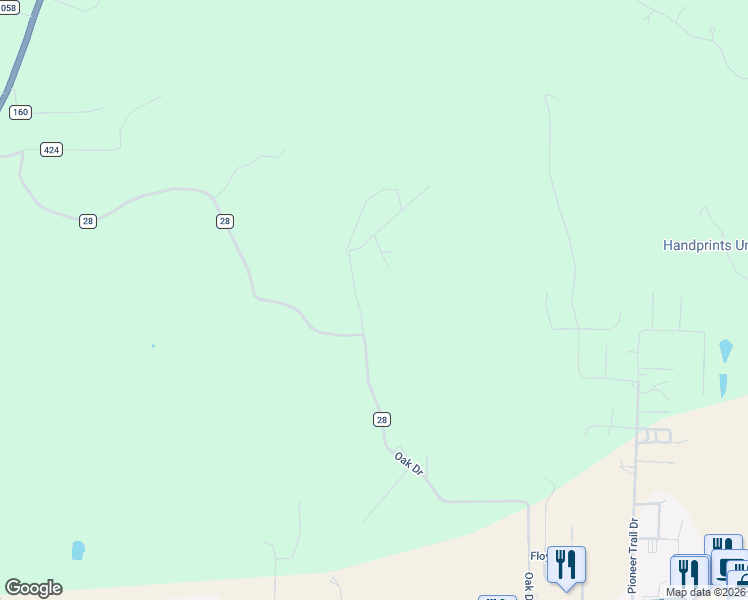 map of restaurants, bars, coffee shops, grocery stores, and more near 53 Jade Lane in Mountain Home