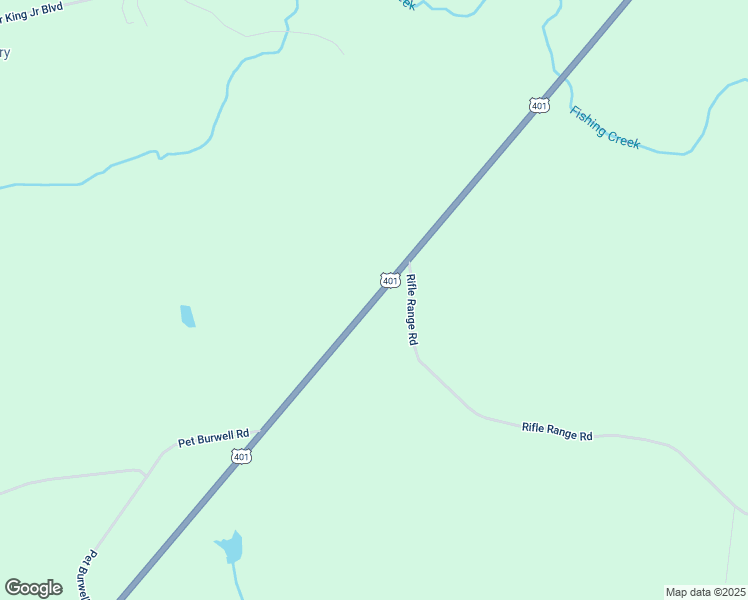 map of restaurants, bars, coffee shops, grocery stores, and more near U.S. 401 in Warrenton