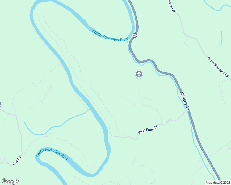 map of restaurants, bars, coffee shops, grocery stores, and more near Claude Mash Road in Ashe County