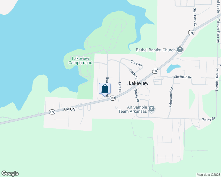 map of restaurants, bars, coffee shops, grocery stores, and more near 108 Leta Drive in Lakeview