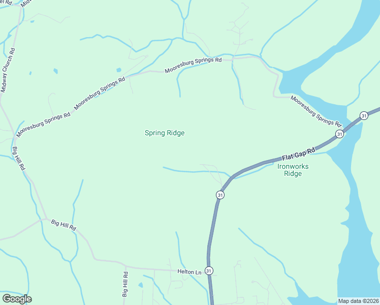 map of restaurants, bars, coffee shops, grocery stores, and more near 985 Tennessee 31 in Mooresburg