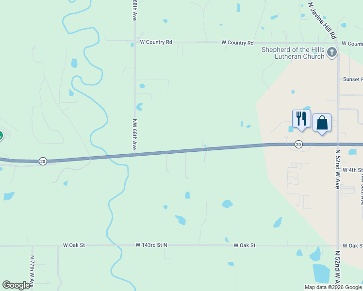 map of restaurants, bars, coffee shops, grocery stores, and more near 6355 West C Rogers Boulevard in Skiatook