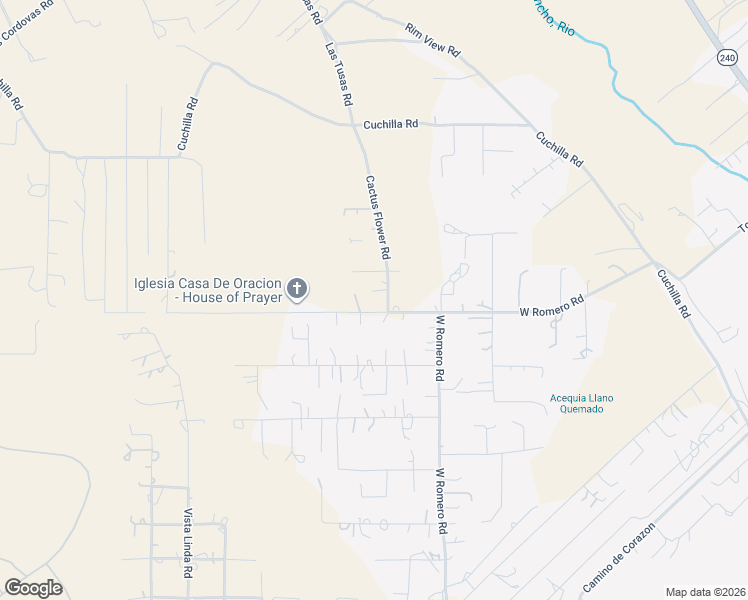 map of restaurants, bars, coffee shops, grocery stores, and more near Cactus Flower Road in Ranchos de Taos