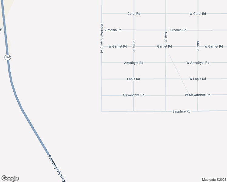 map of restaurants, bars, coffee shops, grocery stores, and more near 1900 Alexandrite Road in Pahrump