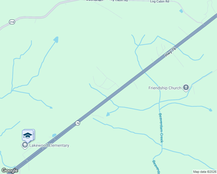 map of restaurants, bars, coffee shops, grocery stores, and more near 70 Lab Drive in Buchanan
