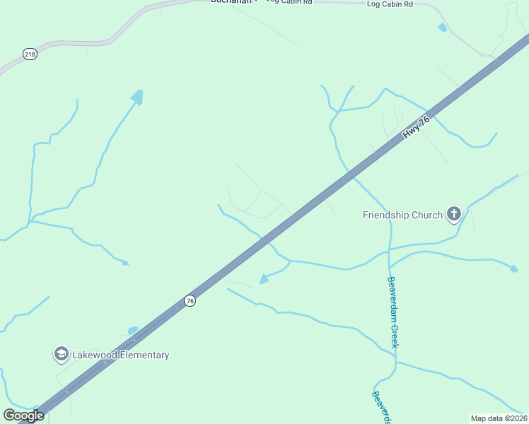 map of restaurants, bars, coffee shops, grocery stores, and more near 70 Lab Drive in Buchanan