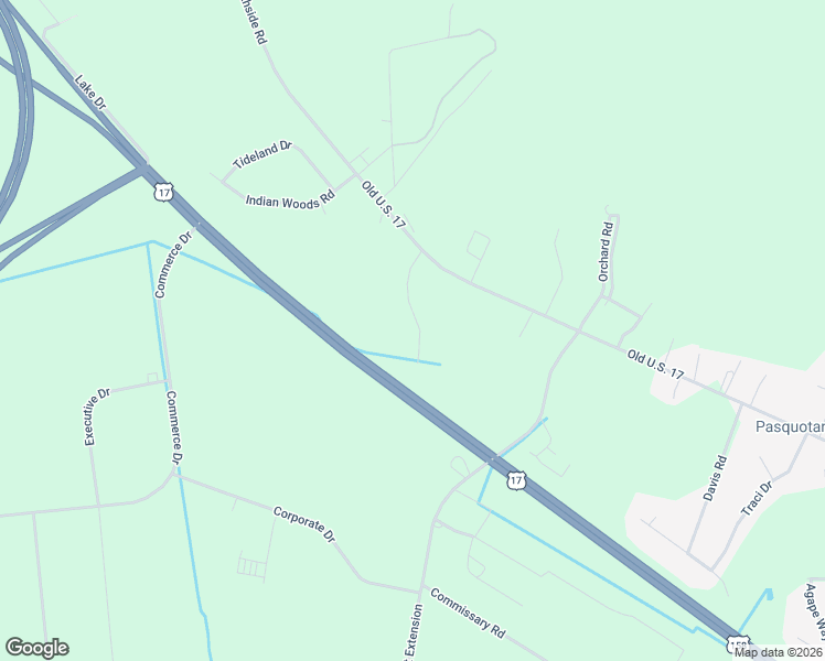 map of restaurants, bars, coffee shops, grocery stores, and more near 121 Cherokee Park Road in Elizabeth City