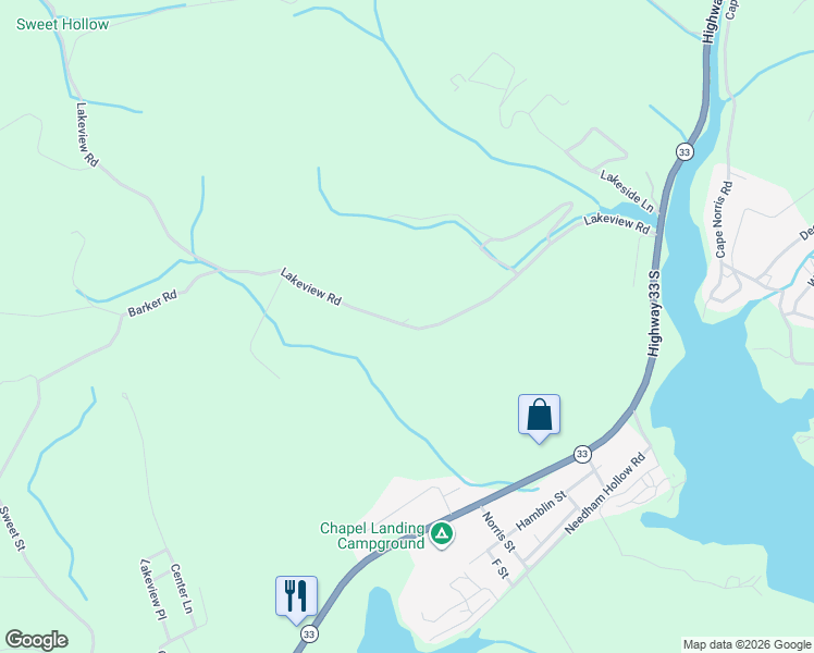 map of restaurants, bars, coffee shops, grocery stores, and more near 295 Lakeview Rd in New Tazewell