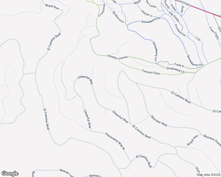map of restaurants, bars, coffee shops, grocery stores, and more near Rainbow Overlook in Angel Fire