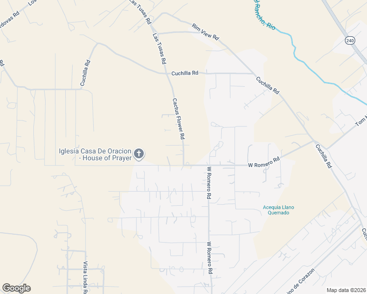 map of restaurants, bars, coffee shops, grocery stores, and more near Cactus Flower Road in Ranchos de Taos