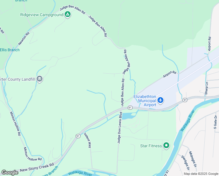 map of restaurants, bars, coffee shops, grocery stores, and more near 148 Jenny Lynn Drive in Elizabethton