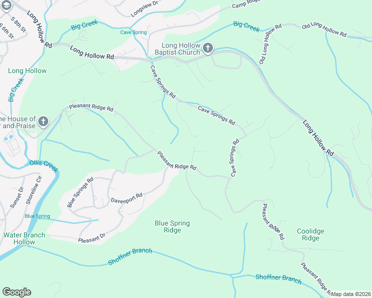 map of restaurants, bars, coffee shops, grocery stores, and more near 1123 Pleasant Ridge Road in LaFollette