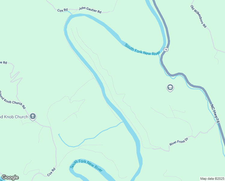map of restaurants, bars, coffee shops, grocery stores, and more near 833 River Front Ridge Drive in West Jefferson