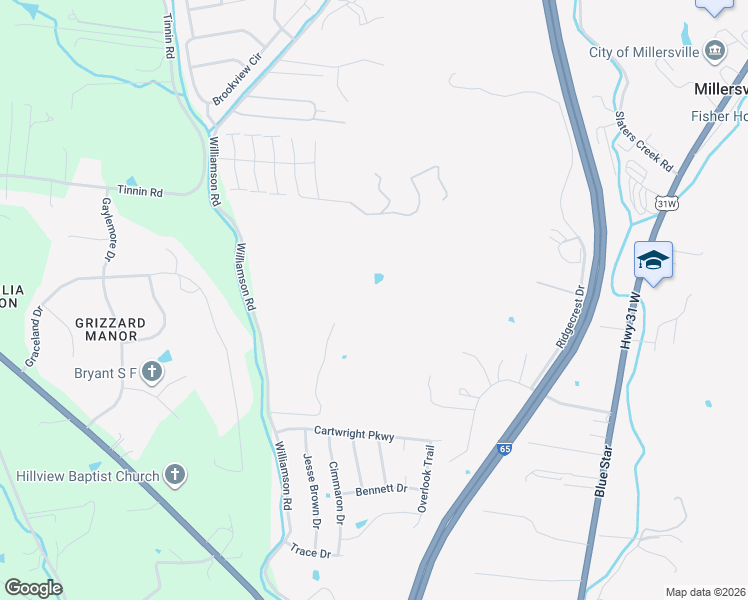map of restaurants, bars, coffee shops, grocery stores, and more near in Millersville