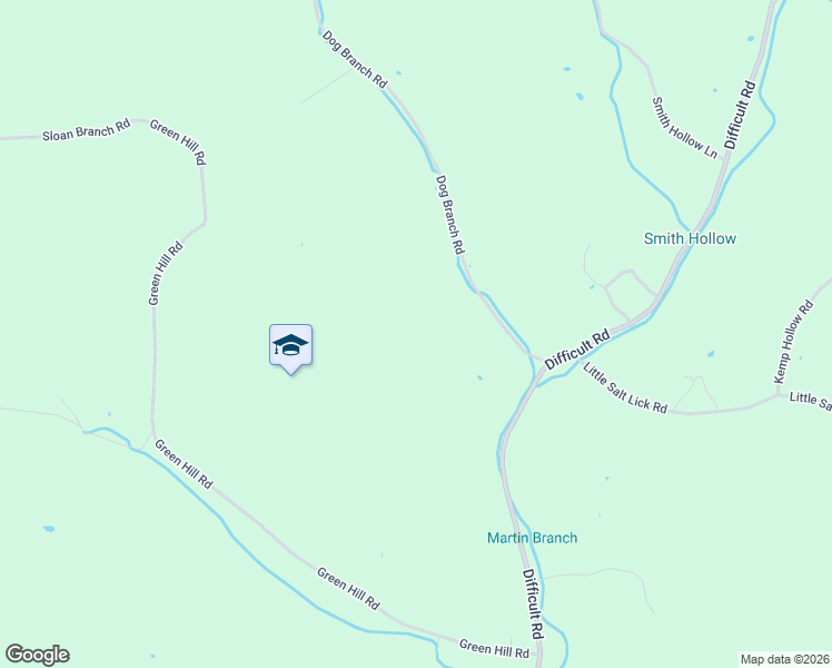 map of restaurants, bars, coffee shops, grocery stores, and more near 21 Dog Branch Road in Smith