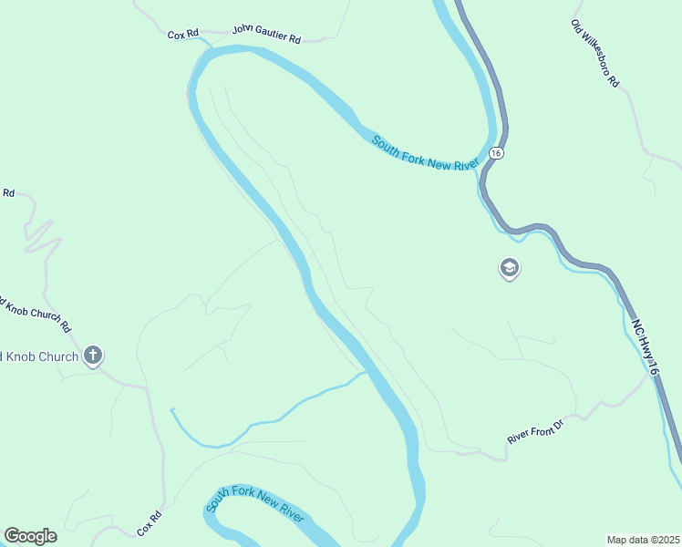 map of restaurants, bars, coffee shops, grocery stores, and more near River Front Ridge Drive in West Jefferson