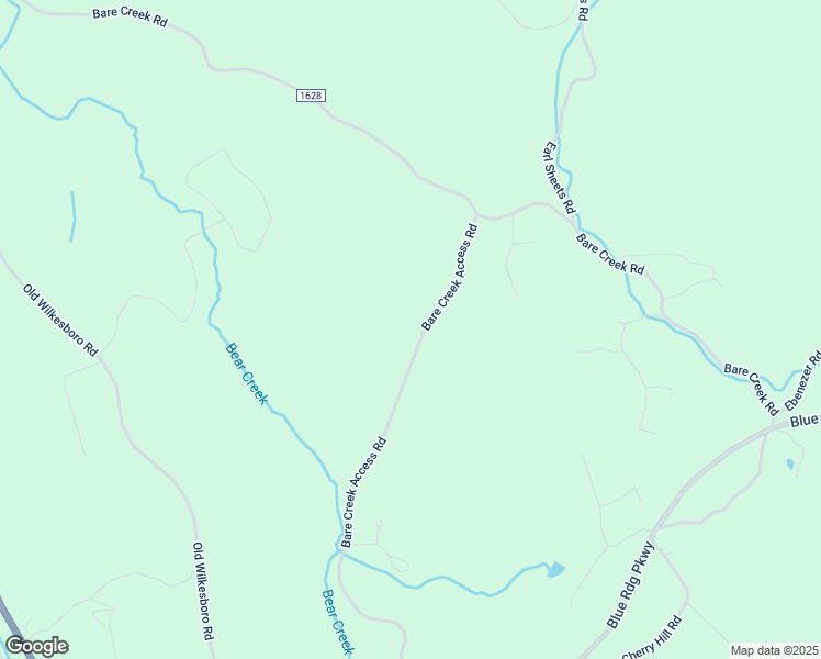 map of restaurants, bars, coffee shops, grocery stores, and more near 363 Bare Creek Access Road in Jefferson